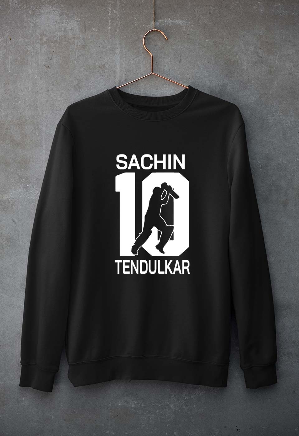 Sachin Tendulkar Unisex Sweatshirt for Men/Women-Black-Ektarfa.online