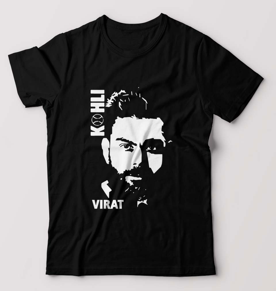 Virat Kohli T-Shirt for Men-Black-Ektarfa.online