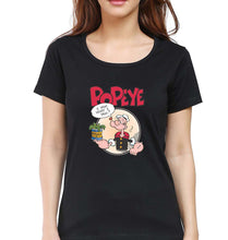 Load image into Gallery viewer, Popeye T-Shirt for Women-Black-Ektarfa.online
