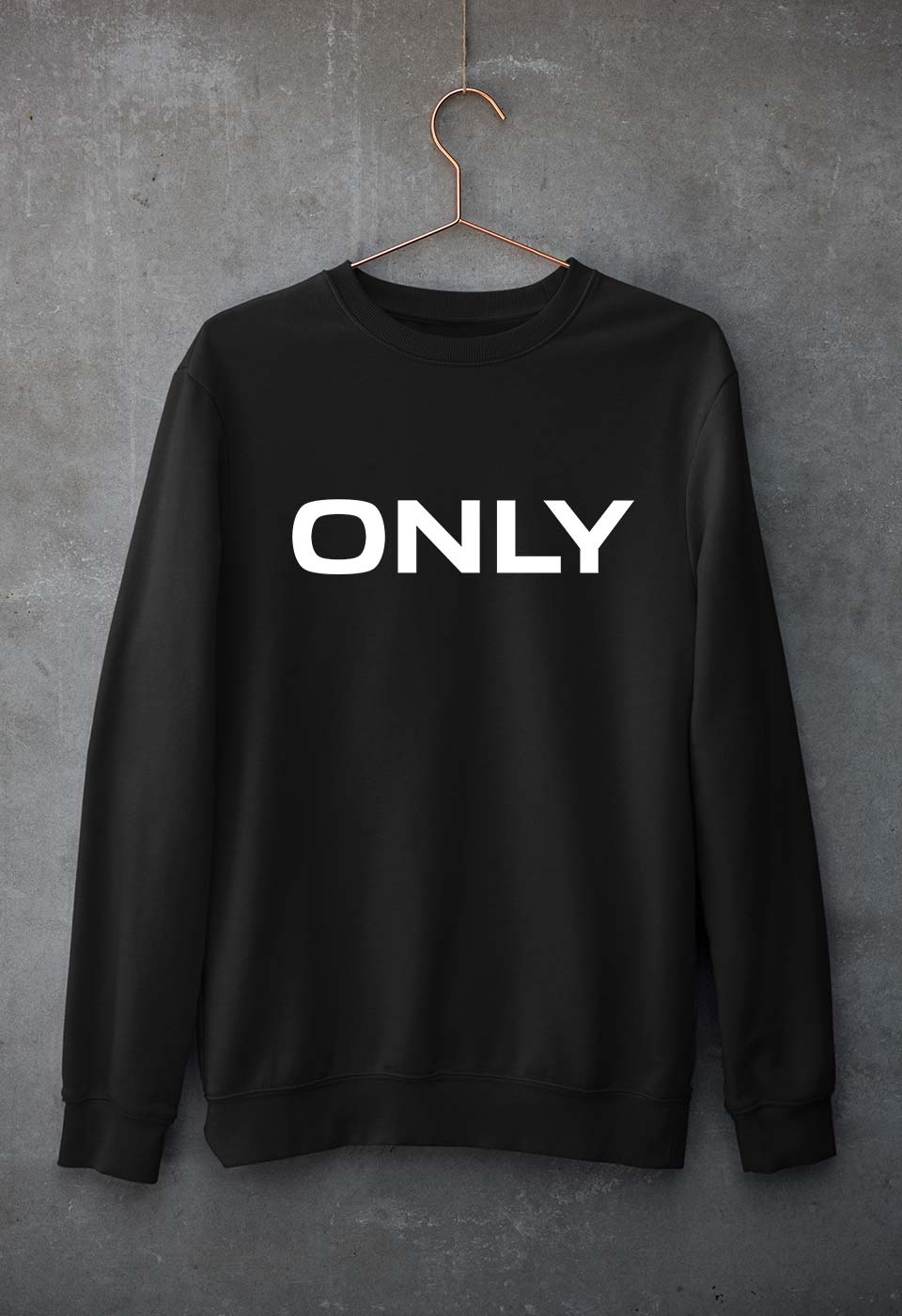 Only Unisex Sweatshirt for Men/Women-Black-Ektarfa.online