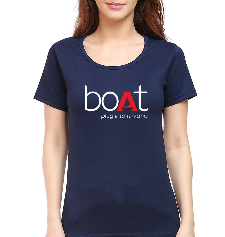 Boat T-Shirt for Women-Navy Blue-Ektarfa.online