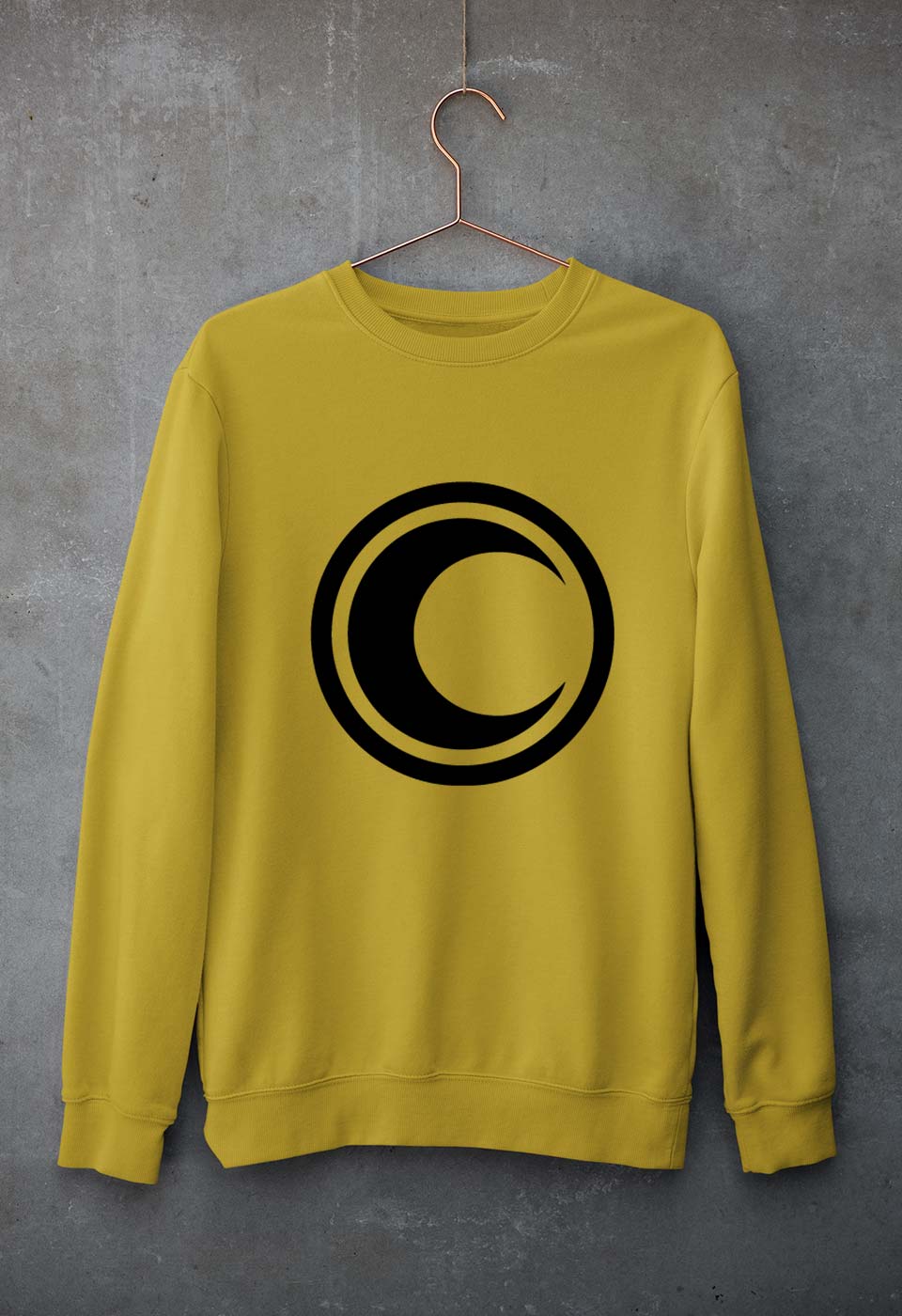 Moon Knight Unisex Sweatshirt for Men/Women-Mustard Yellow-Ektarfa.online