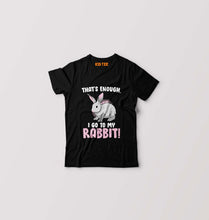 Load image into Gallery viewer, Rabbit Bunny T-Shirt for Boy/Girl-Black-Ektarfa.online
