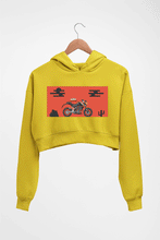 Load image into Gallery viewer, Duke Crop HOODIE FOR WOMEN-Mustard yellow-Ektarfa.online
