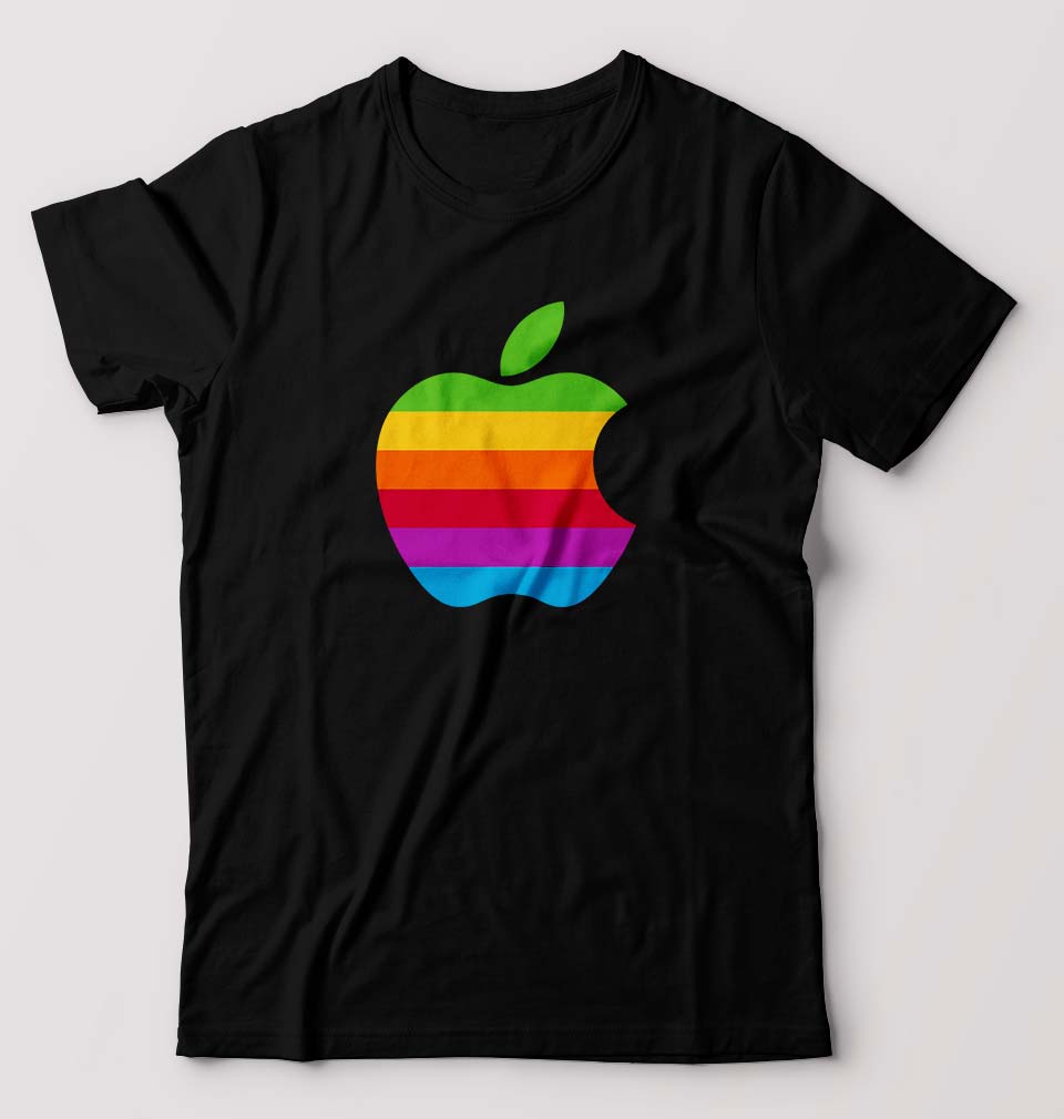 Apple T-Shirt for Men-Black-Ektarfa.online