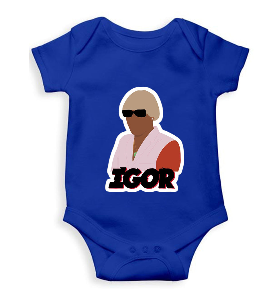 Igor Kids Romper For Baby Boy/Girl-0-5 Months(18 Inches)-Royal Blue-Ektarfa.online