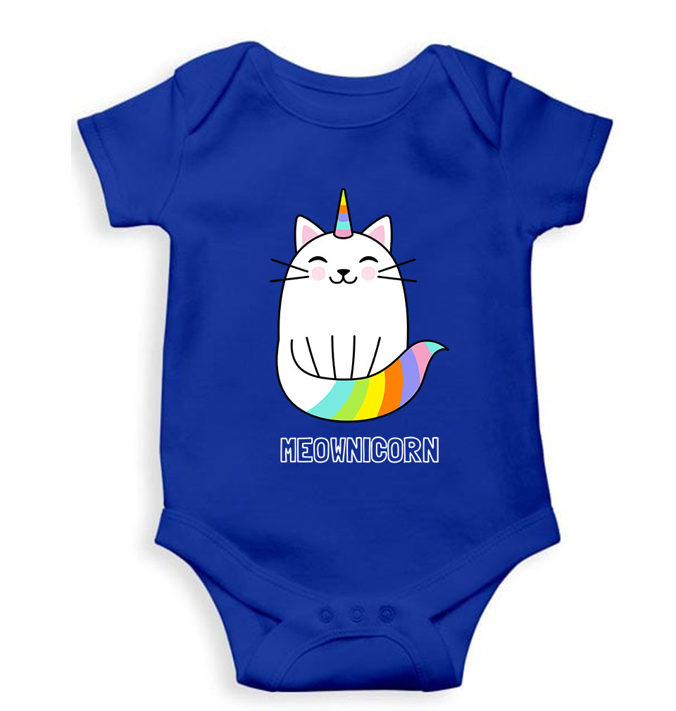 Cat Unicorn Kids Romper For Baby Boy/Girl-Royal Blue-Ektarfa.online