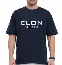 Load image into Gallery viewer, Elon Musk Oversized T-Shirt for Men-Navy Blue-Ektarfa.online
