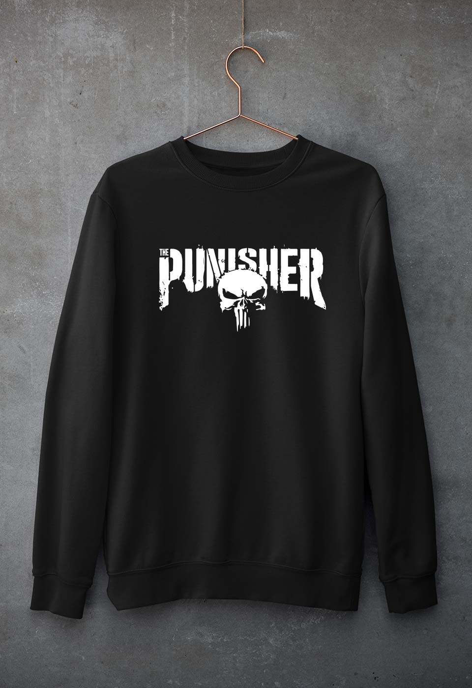 Punisher Unisex Sweatshirt for Men/Women-Black-Ektarfa.online