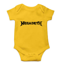 Load image into Gallery viewer, Megadeth Kids Romper For Baby Boy/Girl-0-5 Months(18 Inches)-Yellow-Ektarfa.online
