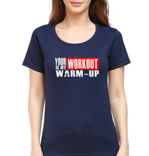 Load image into Gallery viewer, Gym T-Shirt for Women-Navy Blue-Ektarfa.online
