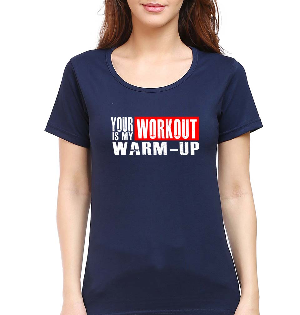 Gym T-Shirt for Women-Navy Blue-Ektarfa.online