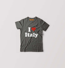 Load image into Gallery viewer, I Love Italy Kids T-Shirt for Boy/Girl-Charcoal-Ektarfa.online
