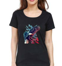 Load image into Gallery viewer, Eagle T-Shirt for Women-Black-Ektarfa.online

