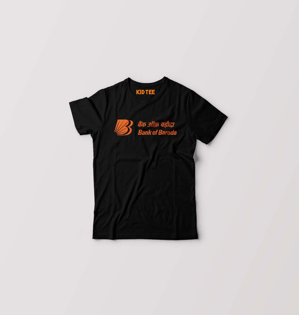 Bank of Baroda Kids T-Shirt for Boy/Girl-Black-Ektarfa.online