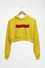 Load image into Gallery viewer, Baazigar Crop HOODIE FOR WOMEN-Mustard Yellow-Ektarfa.online

