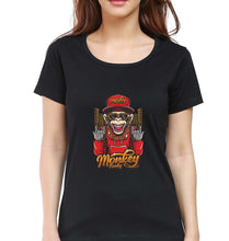 Load image into Gallery viewer, Hip Hop Monkey T-Shirt for Women-Black-Ektarfa.online
