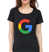Load image into Gallery viewer, Google T-Shirt for Women-Black-Ektarfa.online
