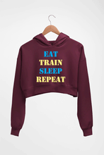 Load image into Gallery viewer, Gym Crop HOODIE FOR WOMEN-Maroon-Ektarfa.online
