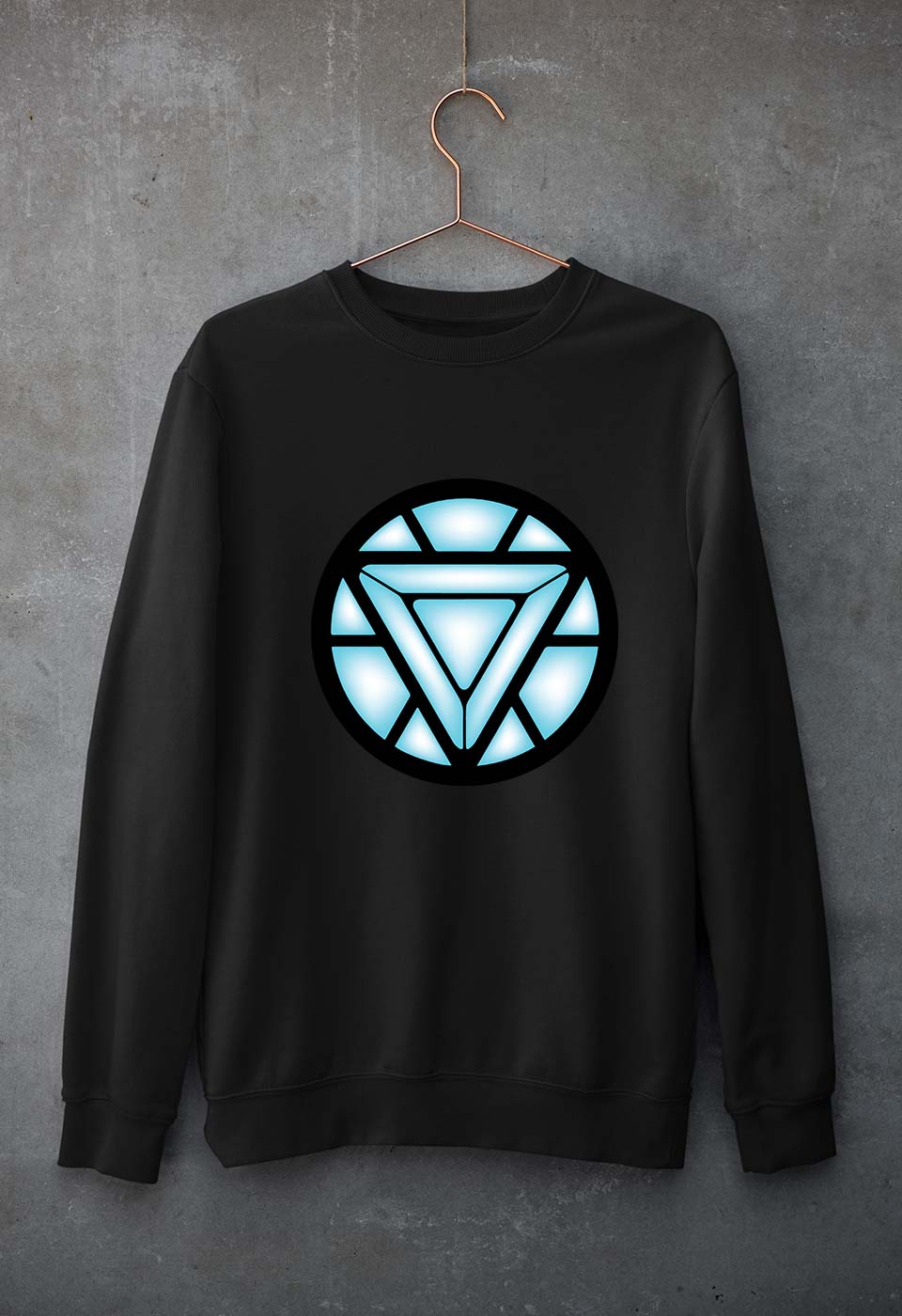 ARC REACTOR Iron Man Superhero Unisex Sweatshirt for Men/Women-Black-Ektarfa.online