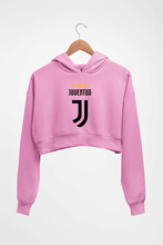 Load image into Gallery viewer, Juventus Crop HOODIE FOR WOMEN-Light Baby Pink-Ektarfa.online
