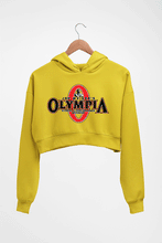 Load image into Gallery viewer, Olympia Crop HOODIE FOR WOMEN-Mustard Yellow-Ektarfa.online
