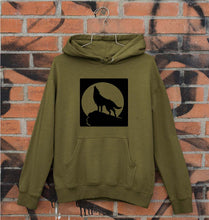 Load image into Gallery viewer, Wolf Unisex Hoodie for Men/Women-Olive Green-Ektarfa.online
