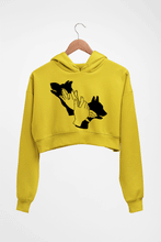 Load image into Gallery viewer, Dog Crop HOODIE FOR WOMEN-Mustard yellow-Ektarfa.online
