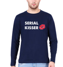 Load image into Gallery viewer, Serial Kisser Full Sleeves T-Shirt for Men-Navy Blue-Ektarfa.online
