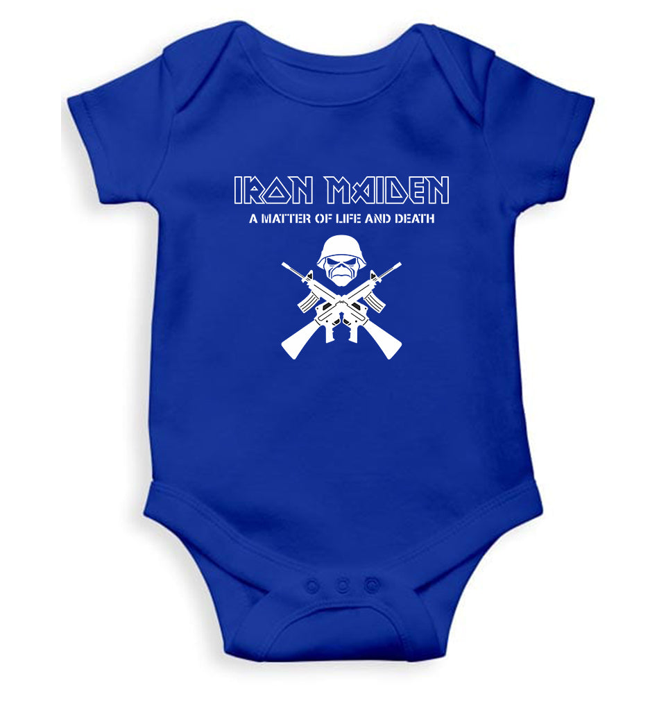 Iron Maiden Kids Romper For Baby Boy/Girl-0-5 Months(18 Inches)-Royal Blue-Ektarfa.online