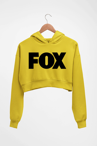 Fox Crop HOODIE FOR WOMEN-Mustard Yelow-Ektarfa.online