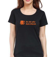 Load image into Gallery viewer, Bank of Baroda T-Shirt for Women-Black-Ektarfa.online
