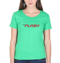 Load image into Gallery viewer, Flash Superhero T-Shirt for Women-Flag Green-Ektarfa.online
