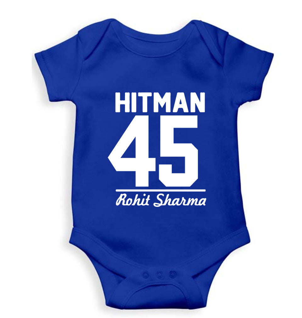 Rohit Sharma Kids Romper For Baby Boy/Girl-Royal Blue-Ektarfa.online