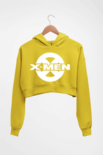 Load image into Gallery viewer, X-Men Crop HOODIE FOR WOMEN-Mustard Yellow-Ektarfa.online
