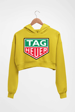 Load image into Gallery viewer, TAG Heuer Crop HOODIE FOR WOMEN-Mustard Yellow-Ektarfa.online
