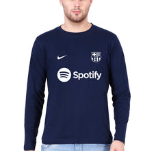 Load image into Gallery viewer, Barcelona 2022-23 Full Sleeves T-Shirt for Men-Navy Blue-Ektarfa.online
