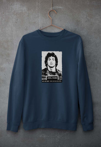 John Rambo Unisex Sweatshirt for Men/Women-Navy Blue-Ektarfa.online