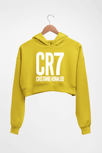 Load image into Gallery viewer, Cristiano Ronaldo CR7 Crop HOODIE FOR WOMEN-Mustard Yellow-Ektarfa.online
