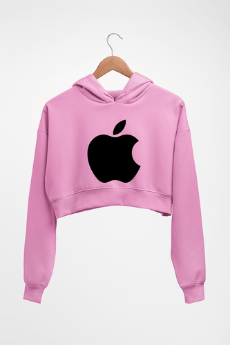 Apple Crop HOODIE FOR WOMEN-Light Baby Pink-Ektarfa.online