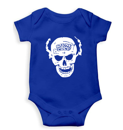 Stone Cold Steve Austin (WWE) Kids Romper For Baby Boy/Girl-0-5 Months(18 Inches)-Royal Blue-Ektarfa.online