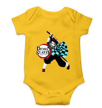 Load image into Gallery viewer, Demon Slayer Kids Romper For Baby Boy/Girl-Yellow-Ektarfa.online
