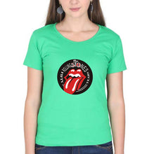 Load image into Gallery viewer, Rolling Stones T-Shirt for Women-Flag Green-Ektarfa.online
