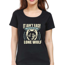 Load image into Gallery viewer, Wolf T-Shirt for Women-Black-Ektarfa.online
