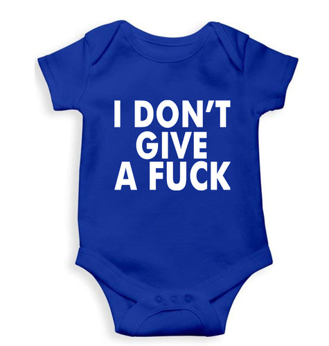 Fuck Kids Romper For Baby Boy/Girl-Royal Blue-Ektarfa.online