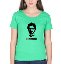 Load image into Gallery viewer, Money Heist The Professor T-Shirt for Women-Flag Green-Ektarfa.online
