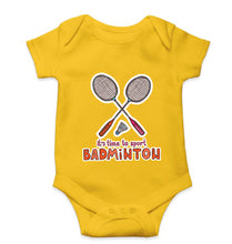 Load image into Gallery viewer, Badminton Kids Romper For Baby Boy/Girl-0-5 Months(18 Inches)-Yellow-Ektarfa.online
