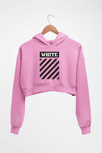 Load image into Gallery viewer, off white Crop HOODIE FOR WOMEN-Light Baby Pink-Ektarfa.online
