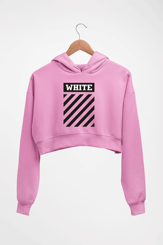 off white Crop HOODIE FOR WOMEN-Light Baby Pink-Ektarfa.online