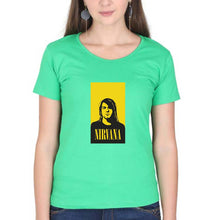 Load image into Gallery viewer, Nirvana T-Shirt for Women-Flag Green-Ektarfa.online

